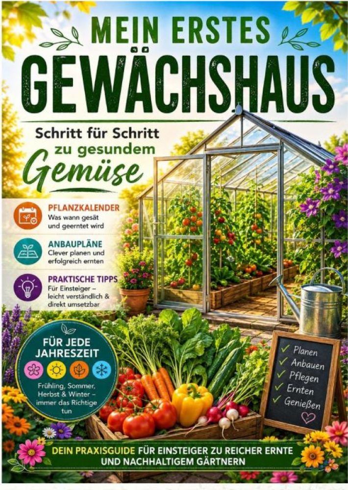 Mein erstes Gewächshaus: Schritt für Schritt zu gesundem Gemüse Mein erstes Gewächshaus: Schritt für Schritt zu gesundem Gemüse
