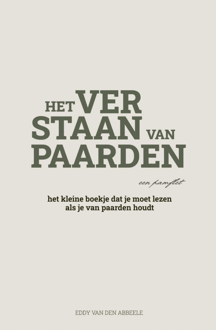 Het verstaan van paarden