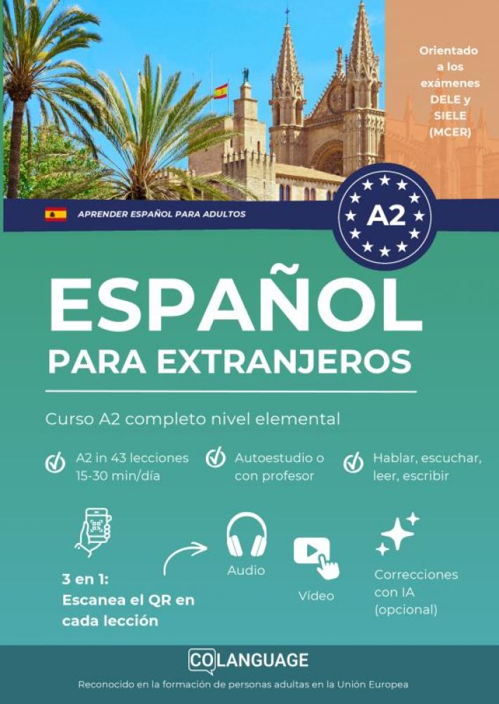 Aprender español para extranjeros: Curso A2 completo nivel elemental