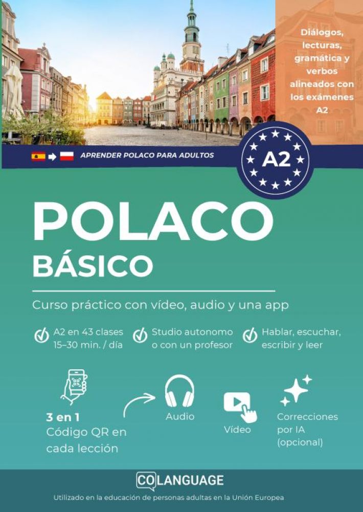 Aprender polaco A2 básico. Curso práctico con vídeo, audio y una app