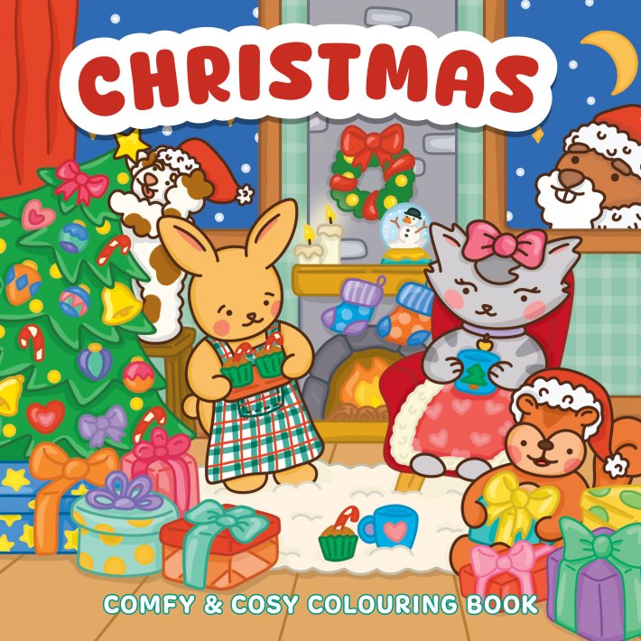 Christmas - Comfy & cosy colouring book
