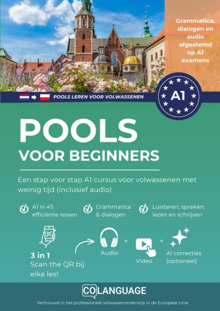 Pools leren voor beginners - Een stap voor stap A1 cursus voor volwassenen met weinig tijd (inclusief audio)