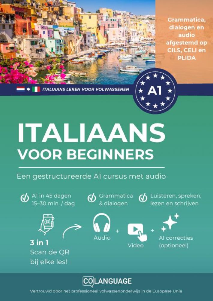 Italiaans leren voor beginners - een gestructureerde A1 cursus met audio