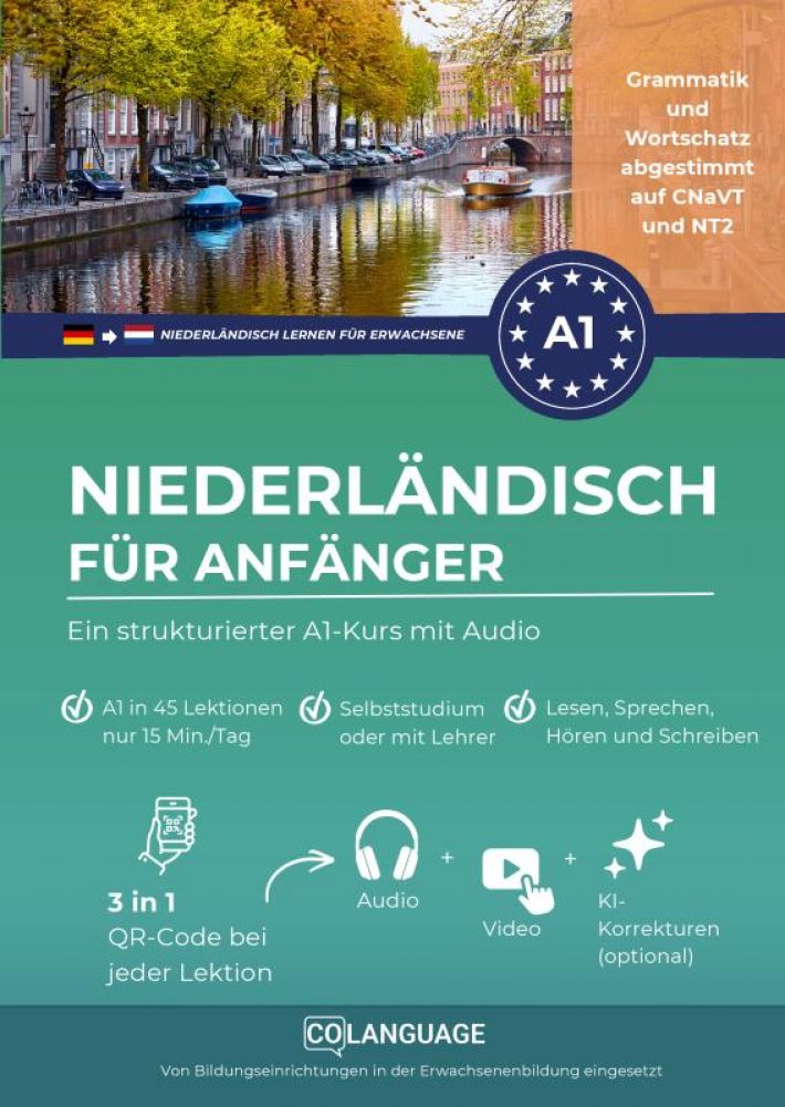 Niederländisch lernen für Anfänger – Ein strukturierter A1-Kurs mit Audio