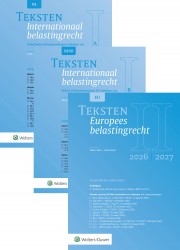 Teksten Internationaal & Europees belastingrecht 2026/2027