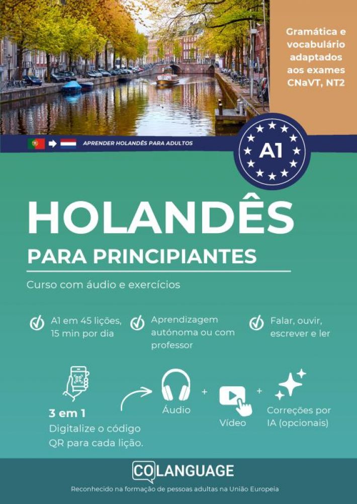 Aprender holandês A1 para principiantes. Curso com áudio e exercícios