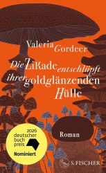 Die Zikade entschlüpft ihrer goldglänzenden Hülle