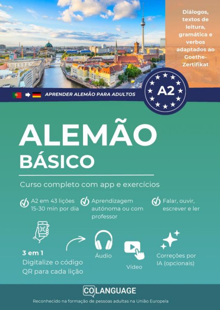 Aprender alemão A2 básico. Curso completo com app e exercícios