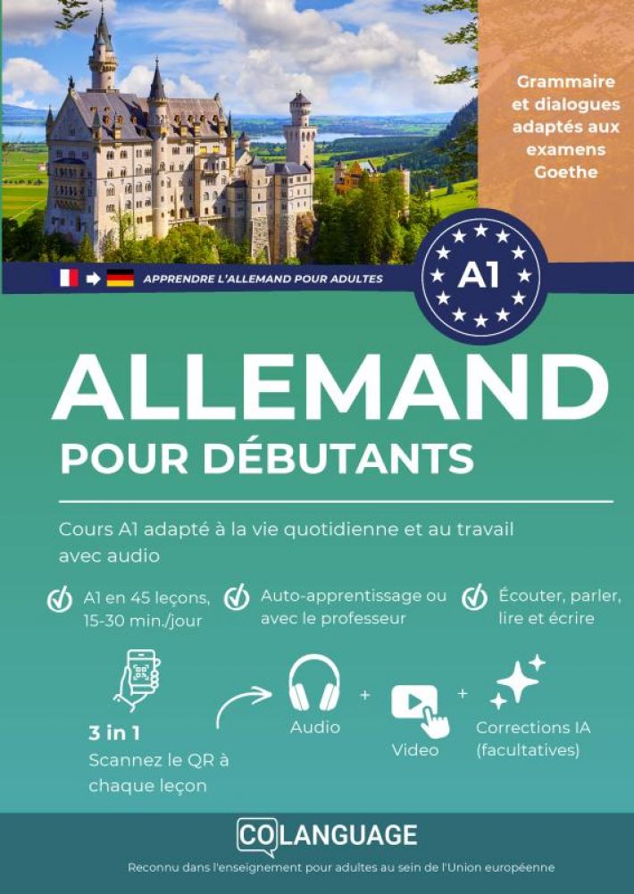 Apprendre l'allemand pour débutants : Cours A1 adapté à la vie quotidienne et au travail avec audio