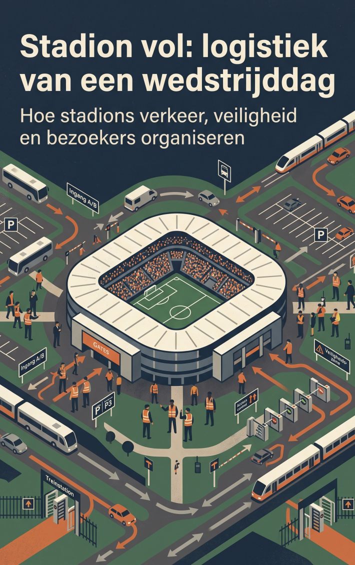 Stadion vol: logistiek van een wedstrijddag