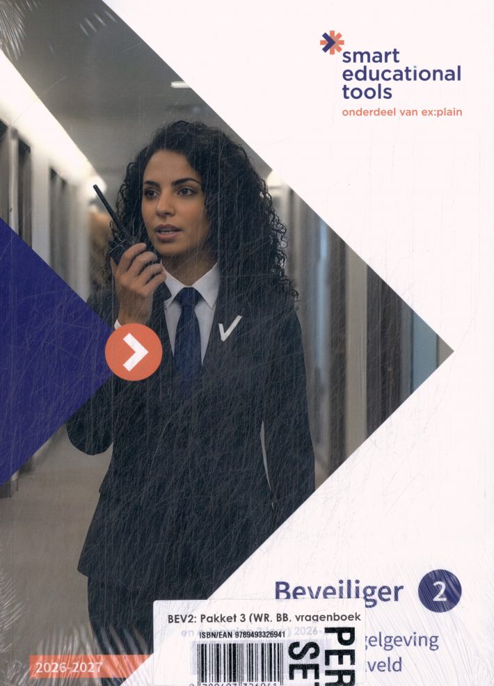 Beveiliger 2: pakket 3 (WR, BB, vragenboek en Smart-e-learning licentie 2 jaar)