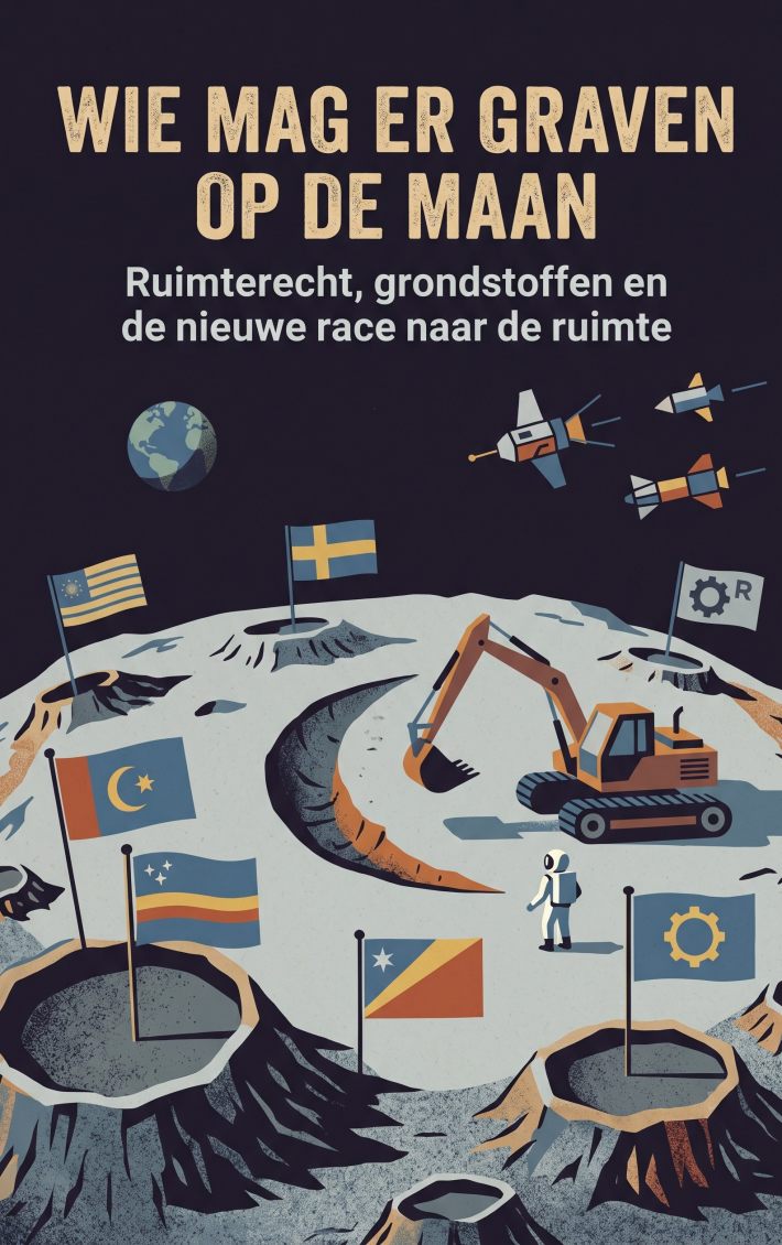 Wie mag er graven op de maan