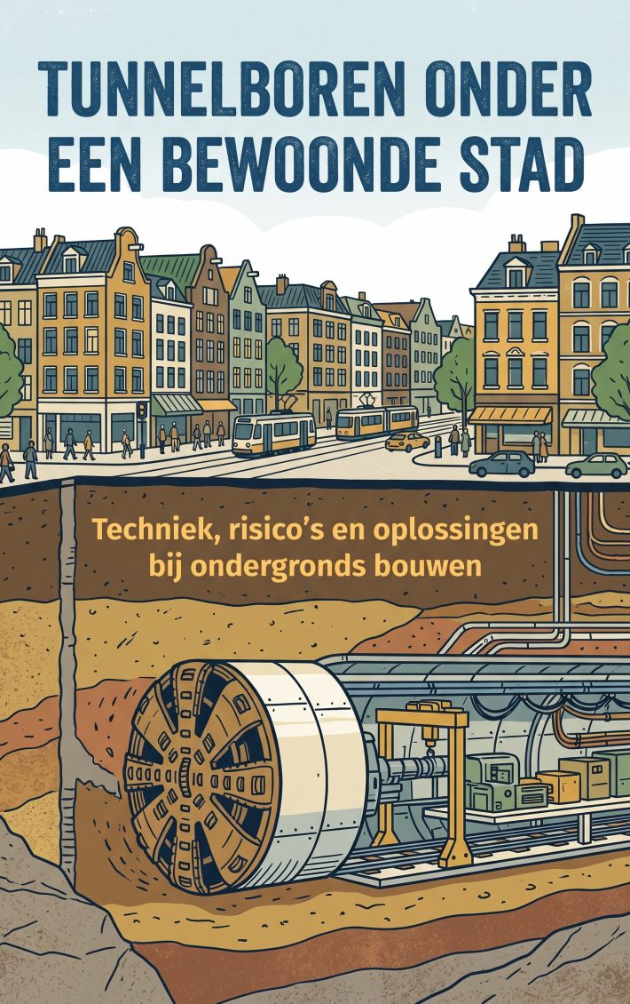 Tunnelboren onder een bewoonde stad