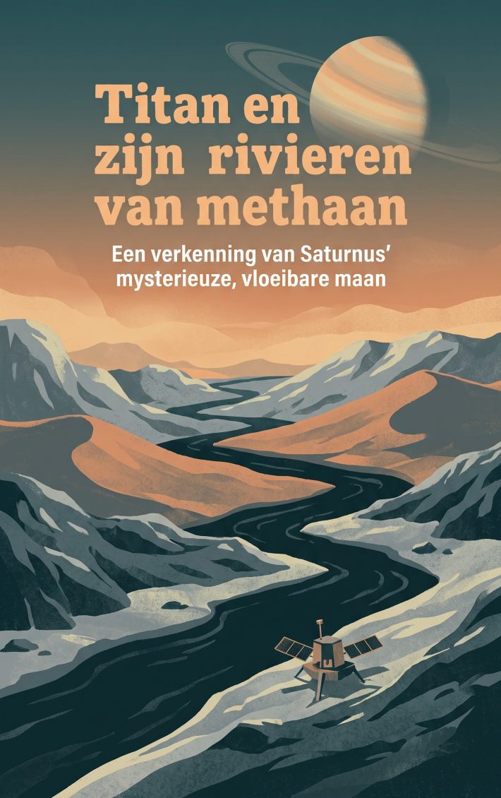 Titan en zijn rivieren van methaan