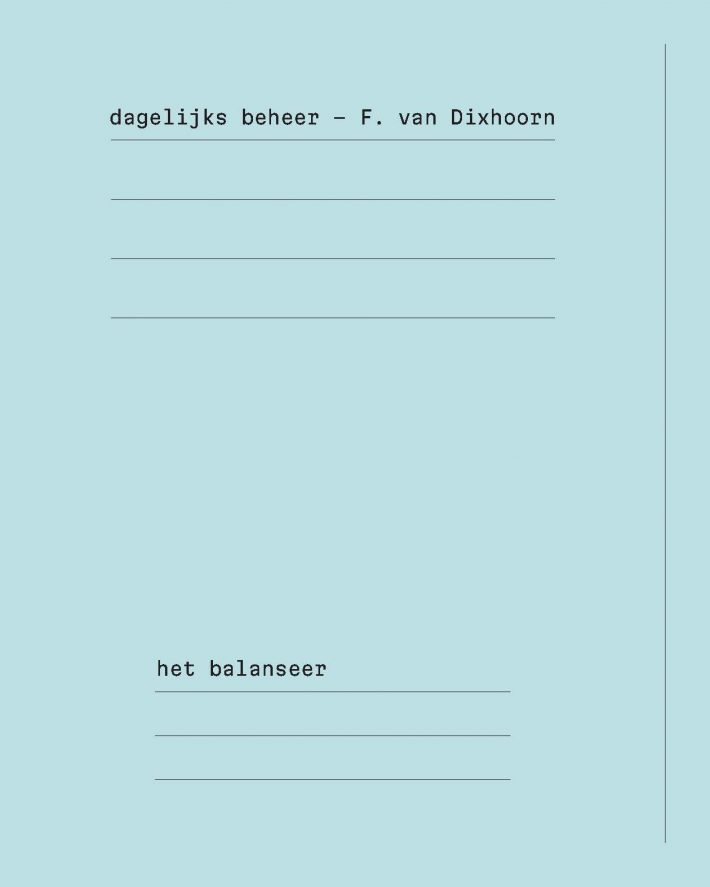 Dagelijks beheer Dagelijks beheer