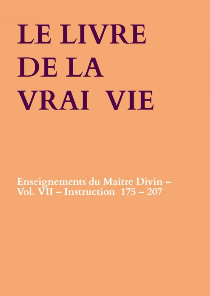 LE LIVRE DE LA VRAI VIE LE LIVRE DE LA VRAI VIE