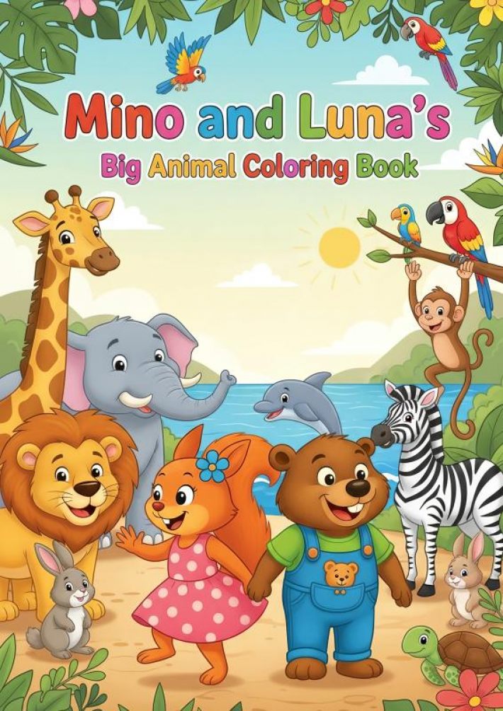 Mino and Luna’s Big Animal Coloring Book Mino and Luna’s Big Animal Coloring Book