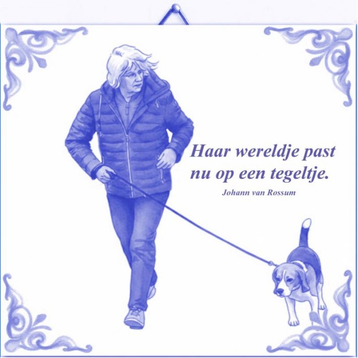 Haar wereldje past nu op een tegeltje
