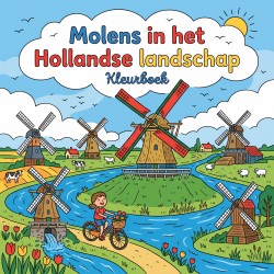 Molens in het Hollandse landschap