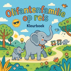 Olifantenfamilie op reis
