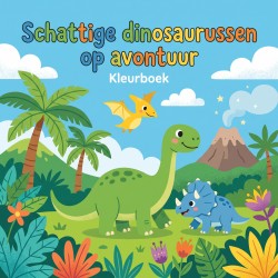 Schattige dinosaurussen op avontuur