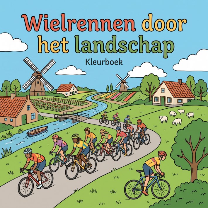 Wielrennen door het landschap