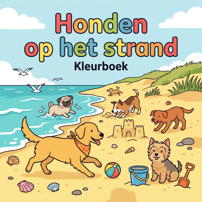 Honden op het strand