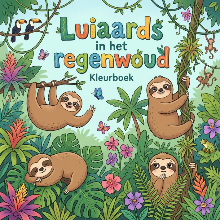 Luiaards in het regenwoud