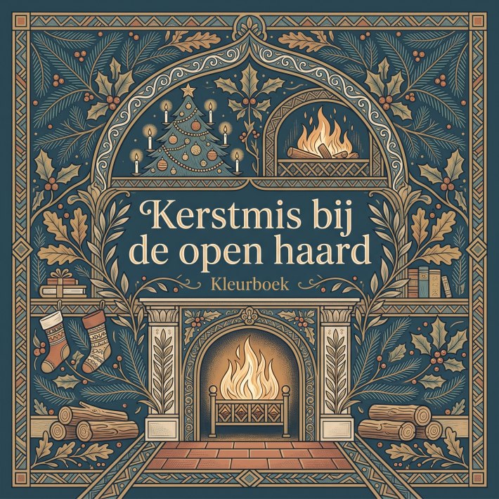 Kerstmis bij de open haard