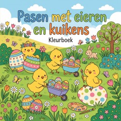 Pasen met eieren en kuikens
