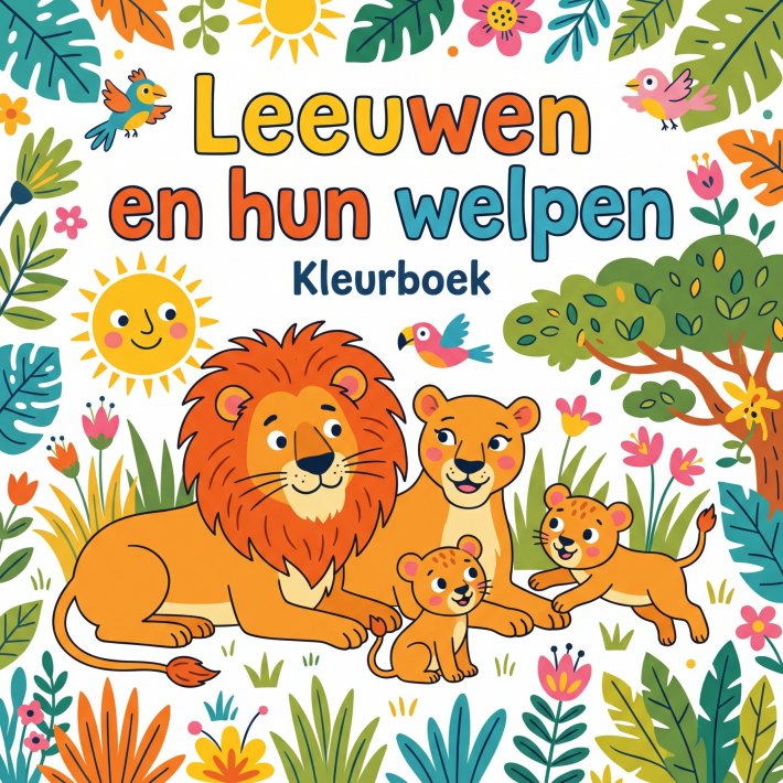 Leeuwen en hun welpen