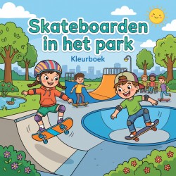 Skateboarden in het park