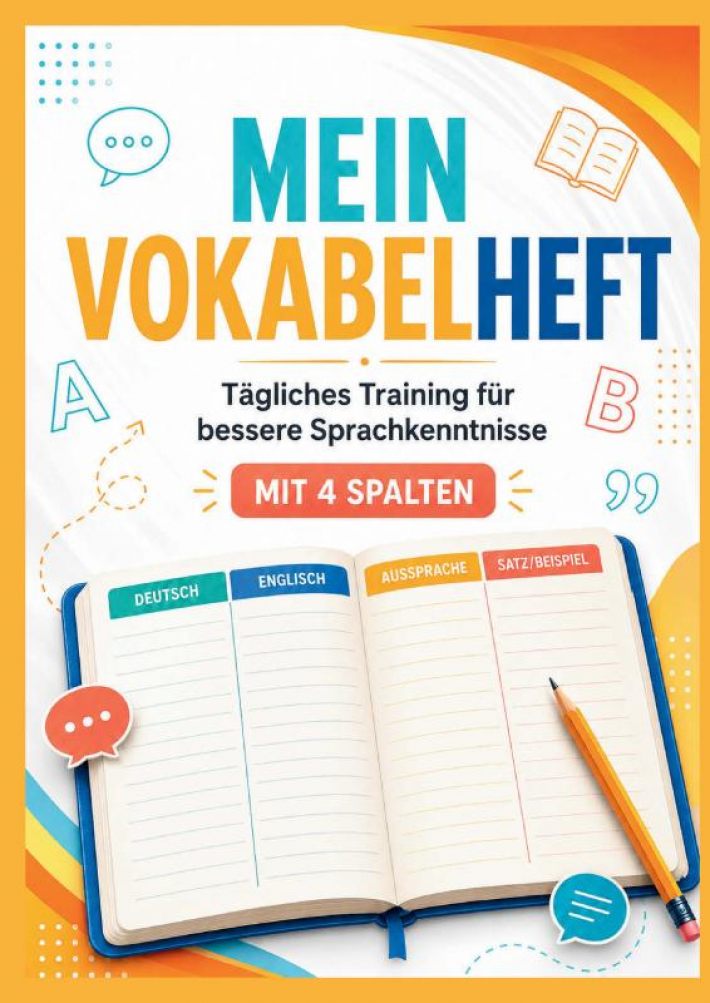 MEIN VOKABELHEFT: mit 4 Spalten