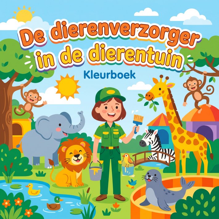 De dierenverzorger in de dierentuin