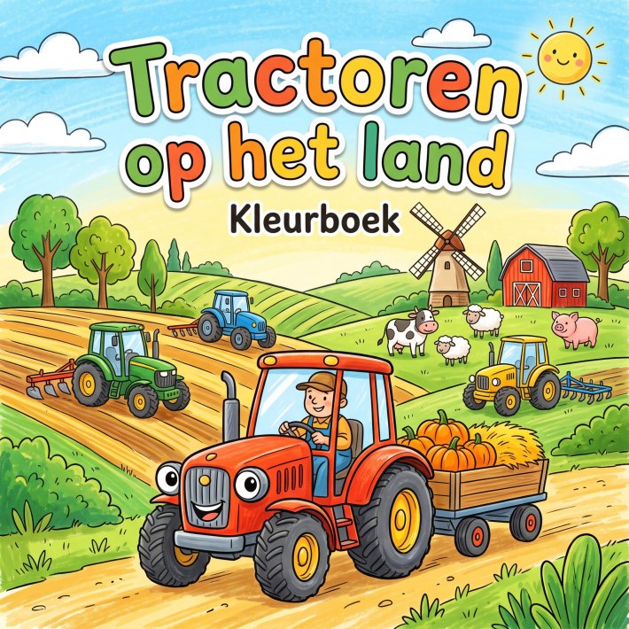Tractoren op het land