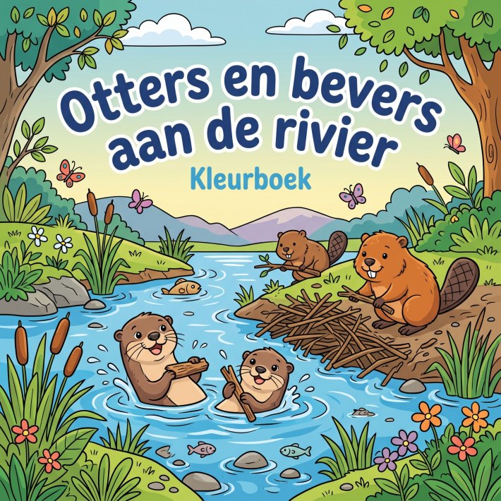 Otters en bevers aan de rivier