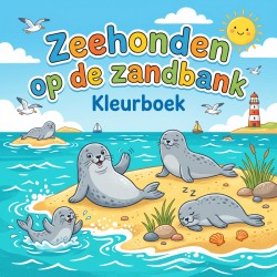 Zeehonden op de zandbank