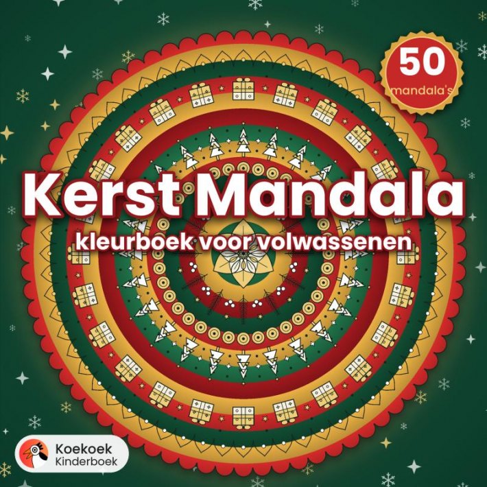 Kerst mandala kleurboek Kerst mandala kleurboek