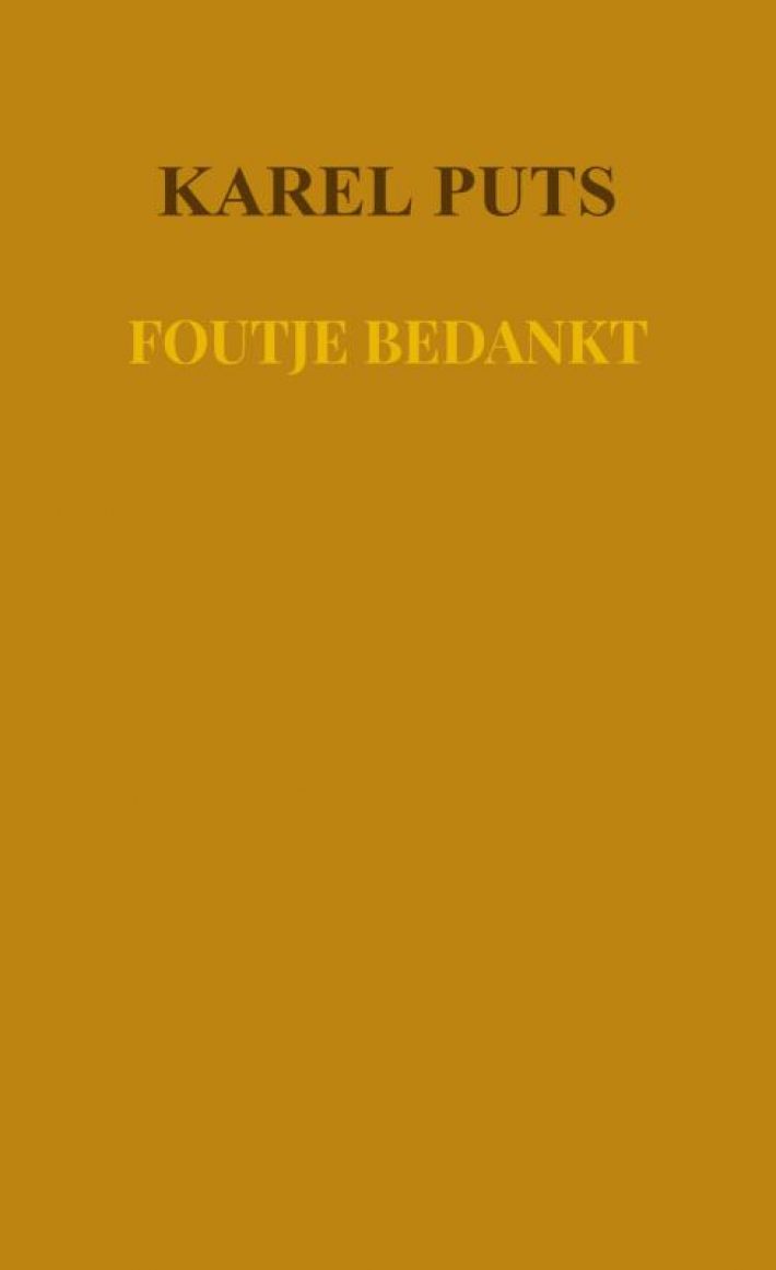 Foutje bedankt