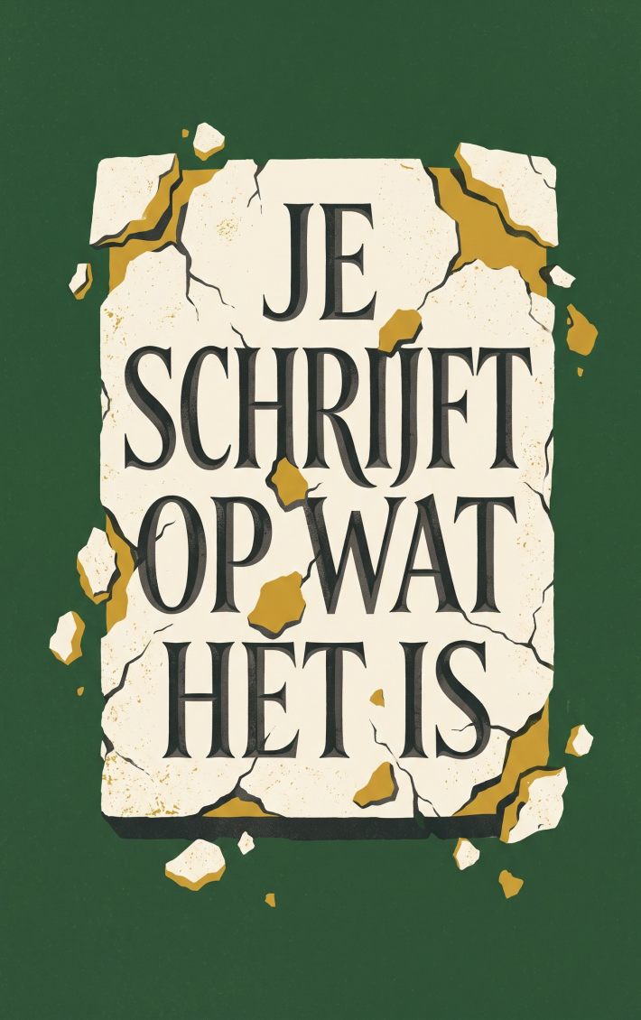 Je schrijft op wat het is