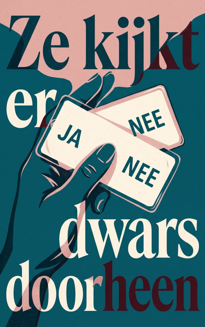 Ze kijkt er dwars doorheen