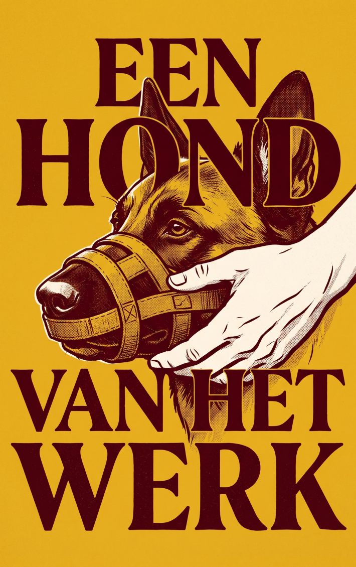Een hond van het werk
