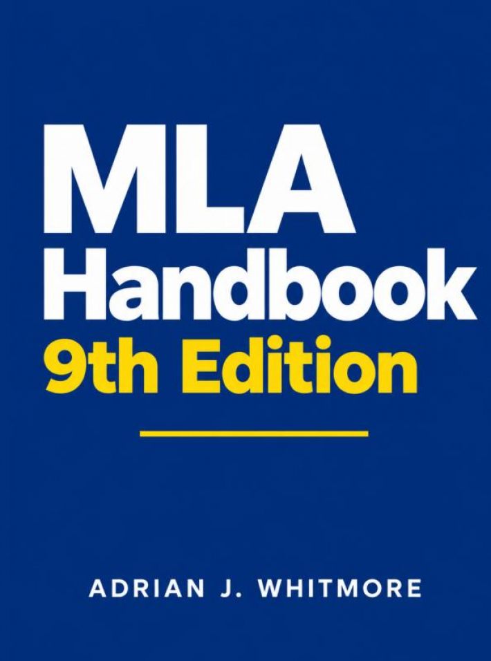 MLA Handbook 9th Edition