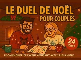 Le Duel de Noël pour couples – Le calendrier de l’Avent amusant avec 24 jeux et défis