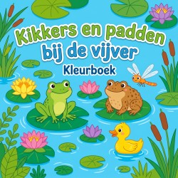 Kikkers en padden bij de vijver