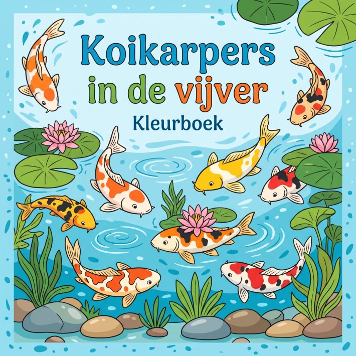 Koikarpers in de vijver