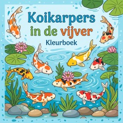Koikarpers in de vijver