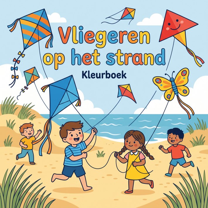 Vliegeren op het strand