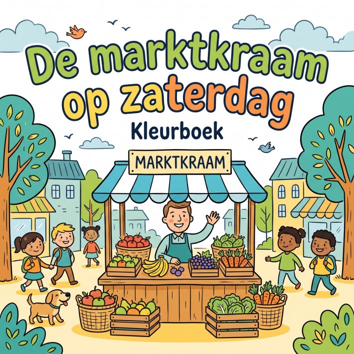 De marktkraam op zaterdag