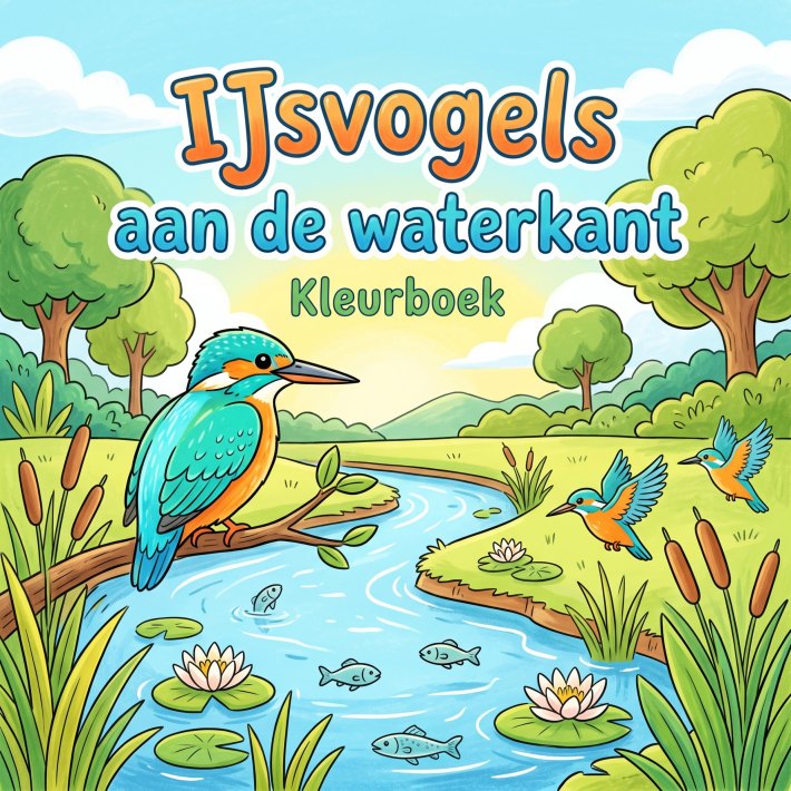 IJsvogels aan de waterkant